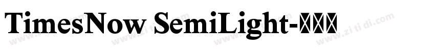 TimesNow SemiLight字体转换